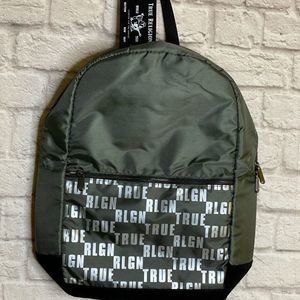 True Religion Military Green Backpack Mens New NWT